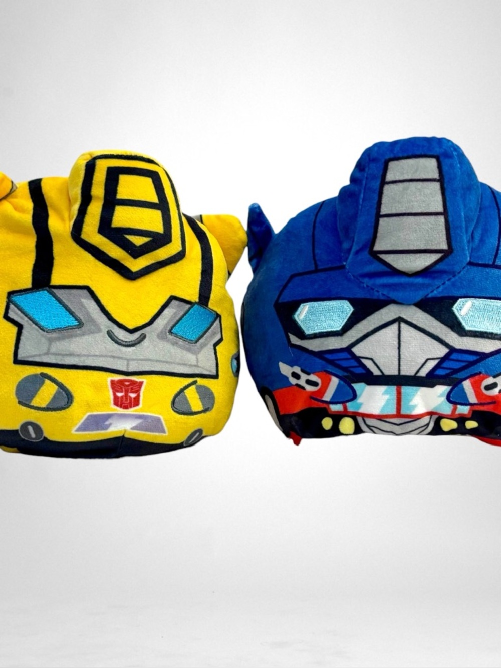 Transformers 6” Reversible Plush Lot Optimus Prime Bumblebee TeeTurtle